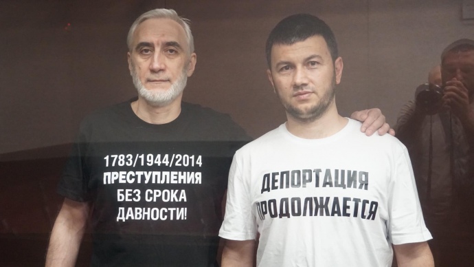 Ернест Ібрагімов та Олег Федоров у суді 8 липня, фото: 