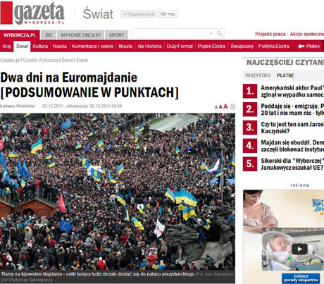 СМИ о Евромайдане: Янукович прячется, революция идет