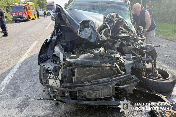 An accident in Khmelnytskyi, a photo of the police