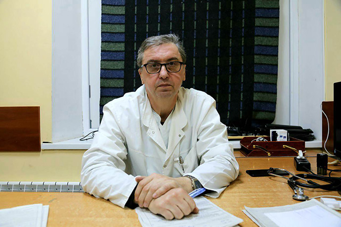Лікар ізюмської місцевої лікарні Анатолій Коваленко