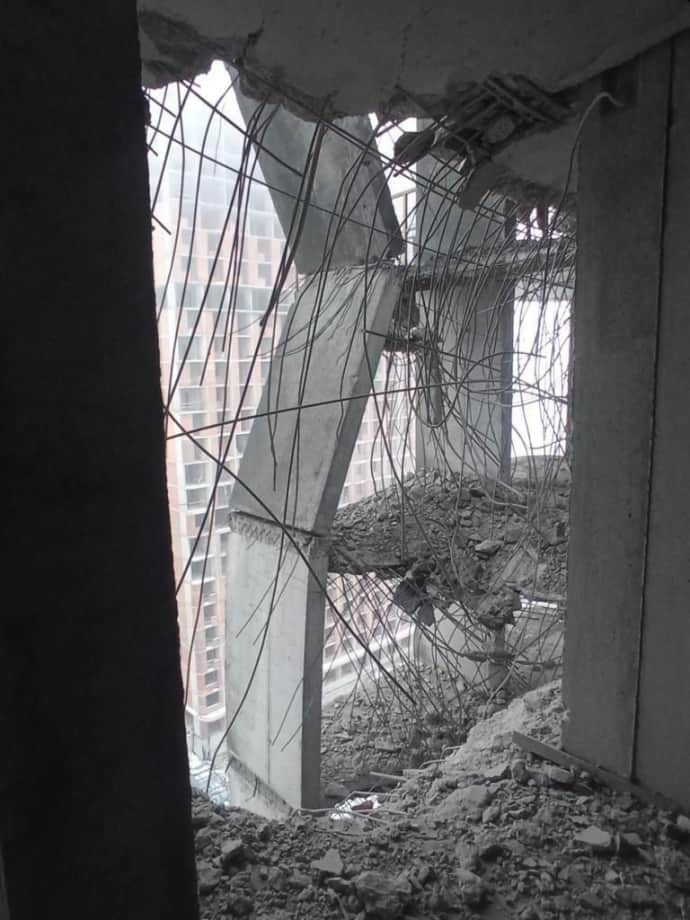 Уламком російської ракети пошкоджено будинки ЖК Urban park