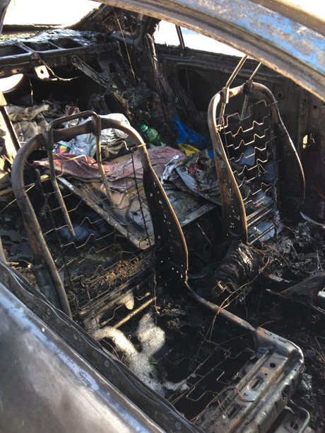 В Севастополе сожгли авто уже втором "ударовцу"