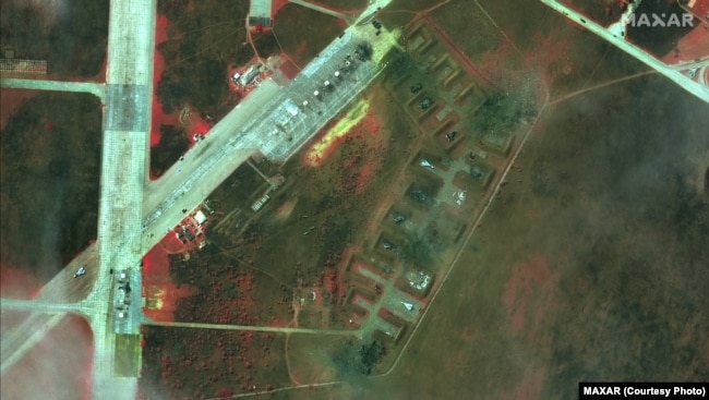 Інфрачервоний знімок аеродрому 10 серпня