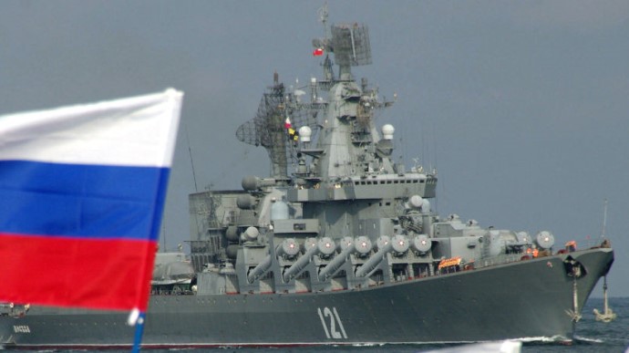 Russian ship armed with Kalibr cruise missiles on duty in Black Sea