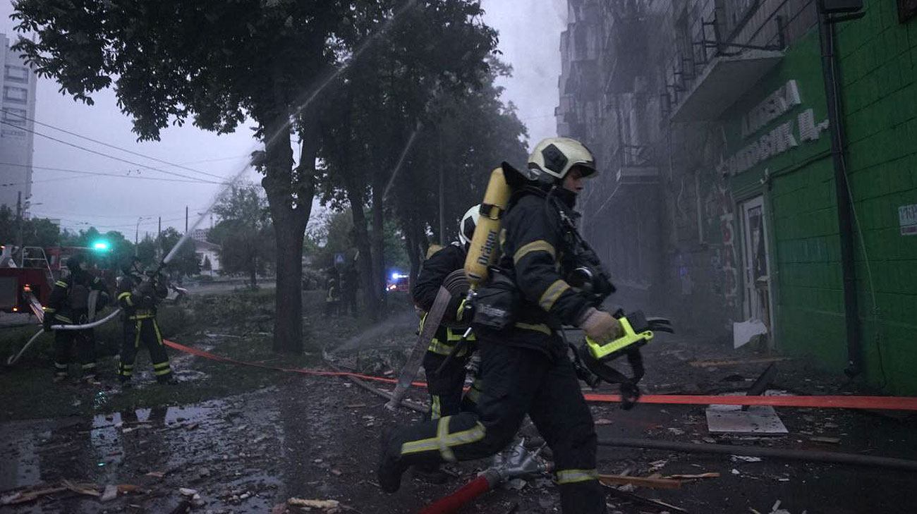 Russian ballistic missile and 28 drones attack Kyiv: Ukraine downs missile and 12 drones, others escape or go off radar