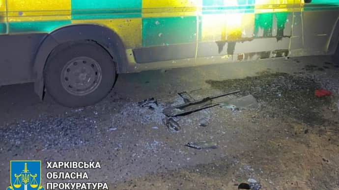 Russians strike Kupiansk, injuring 2 people, among them ambulance driver – photos