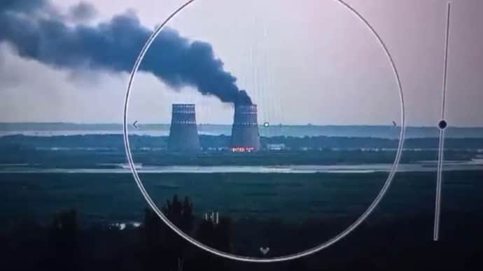 Russians start fire at Zaporizhzhia Nuclear Power Plant – Zelenskyy