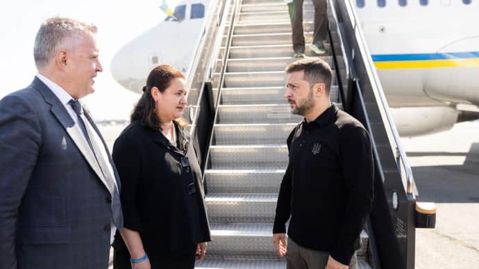 Zelenskyy arrives in New York