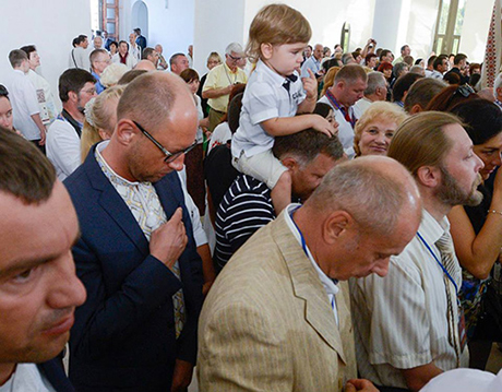 Освящение собора УГКЦ. Фото пресс-службы Батькивщины