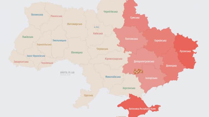 Через зліт МіГ-31К по всій Україні оголошували повітряну тривогу