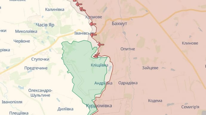 Ukraine's Armed Forces report success near Klishchiivka