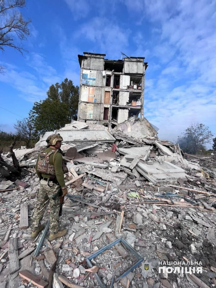 зруйнований будинок в Авдіївці, фото МВС