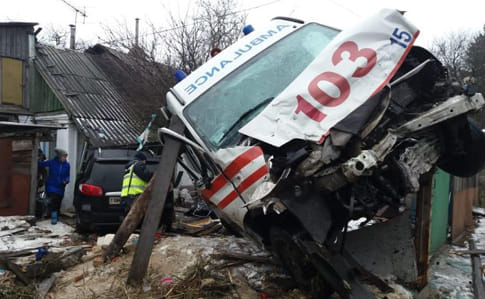 В Житомире произошло ДТП с участием скорой: 7 травмированных