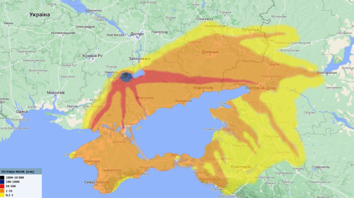 Якби на ЗАЕС зараз сталася аварія, радіація накрила б частину Росії – Енергоатом