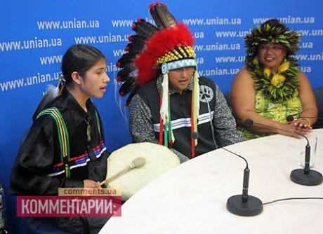 Вожди индейских племен приехали к Януковичу. Фото Натальи Ильиной, Комментарии