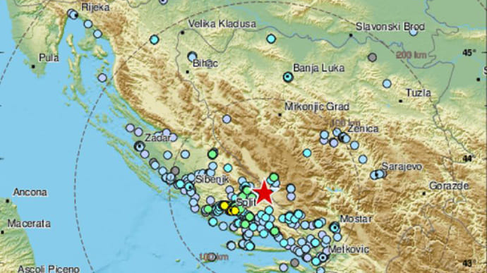 У курортному регіоні Хорватії стався потужний землетрус