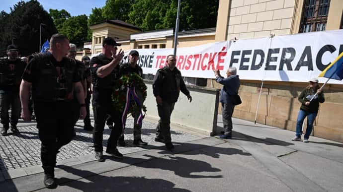 Protests against pro-Putin bikers held in Brno, Czechia | Ukrainska Pravda