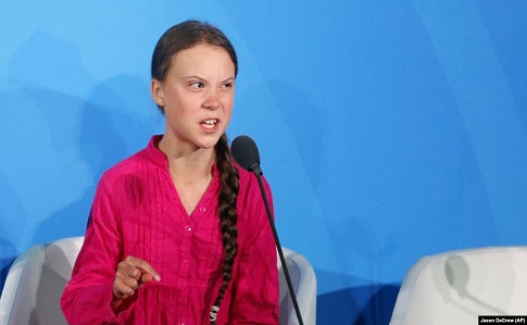 16-річна шведська активістка звернулась до ООН: Ми – на порозі масового вимирання