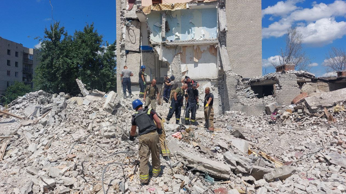 Chasiv Yar: the bodies of 43 victims have been removed from under the rubble