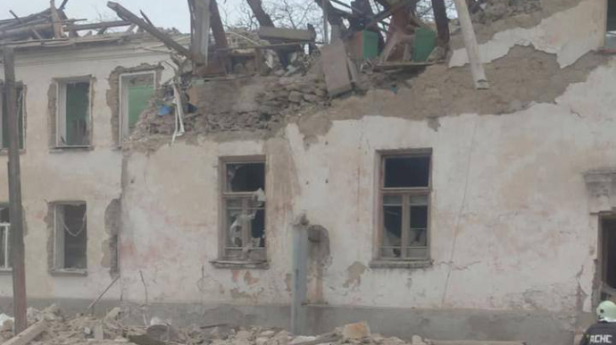 School destroyed in Russian missile strike on Ukrainian-liberated village in Kherson Oblast