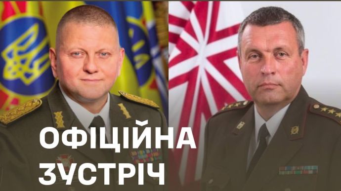 Залужный рассказал латвийскому коллеге о фронте и насущных нуждах Украины