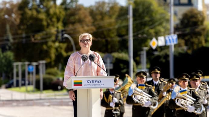 Lithuanian PM joins Independence Day celebrations in Kyiv