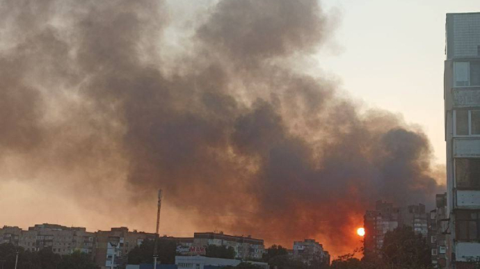 Occupiers report explosions and massive fire at Donetsk railway station