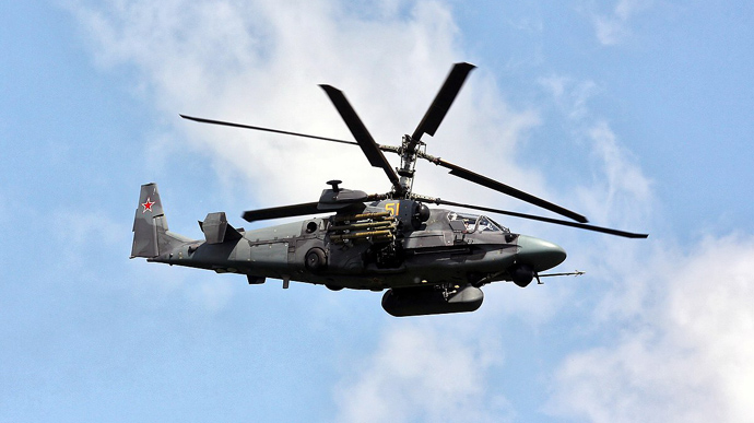 Защитники сбили российский вертолет Ка-52