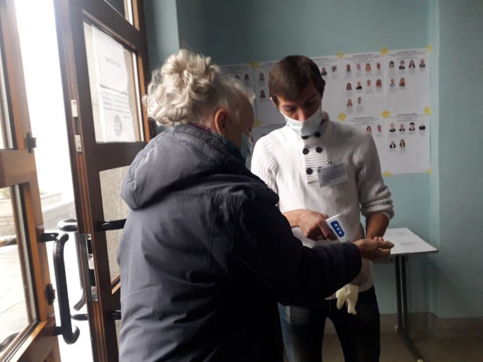Избирательный участок в Луцке