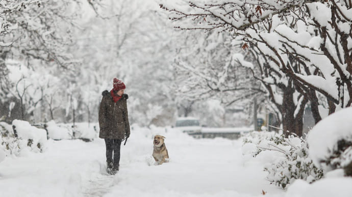 В Украину идет снег и морозец