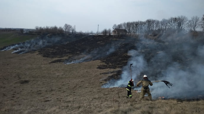 Поджигатели открыли сезон: на Киевщине за уикенд выгорело 330 гектаров