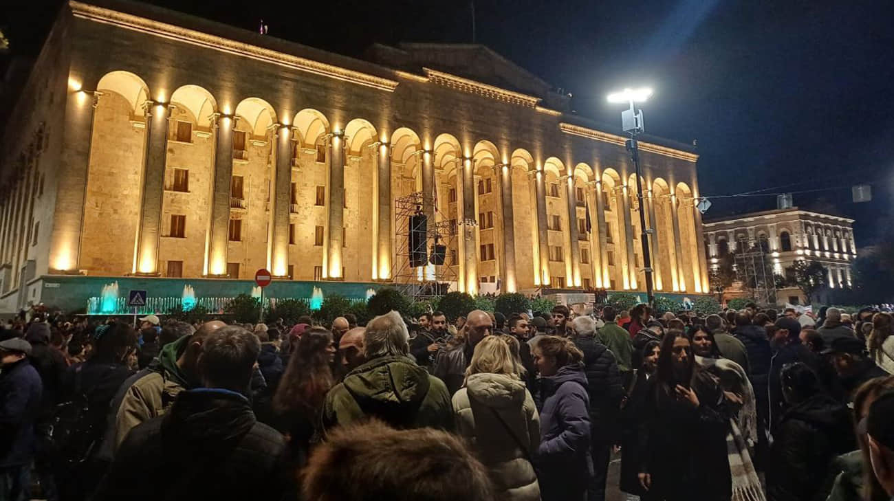 Thousands protest in Tbilisi over controversial parliamentary election – videos