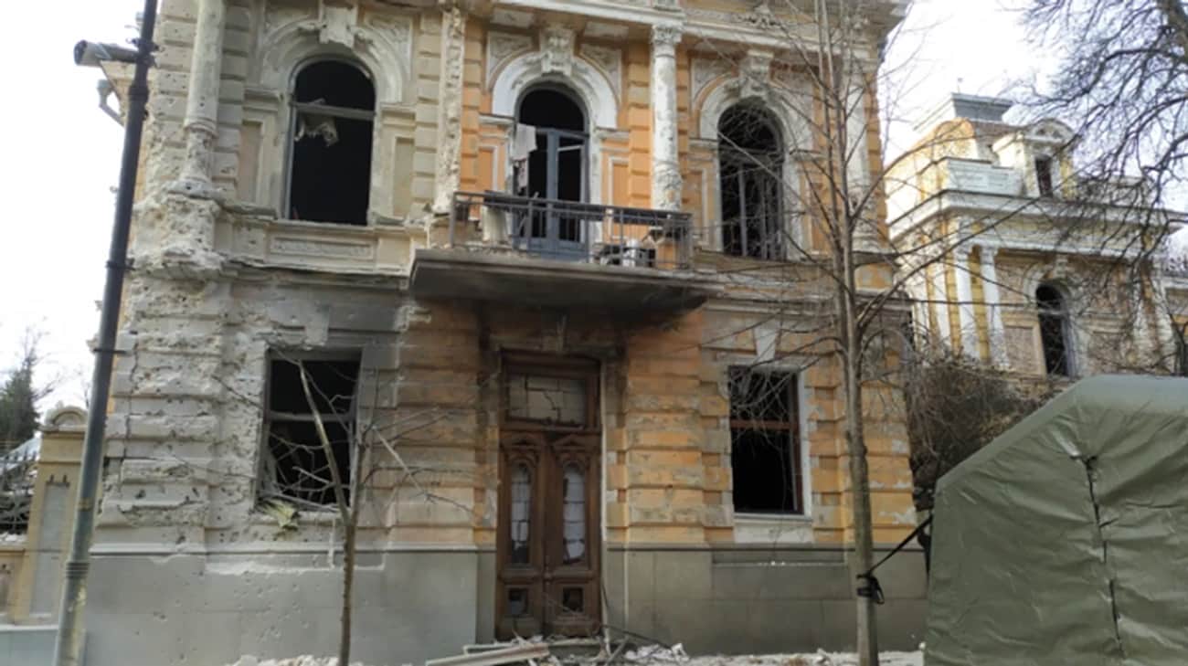 Russian attack damages building of Writers' Union of Ukraine in Kyiv – photos