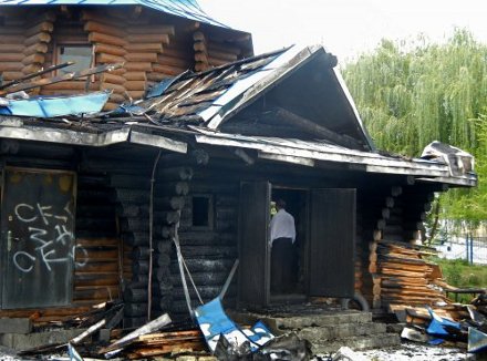 В Киеве неизвестные подожгли храм