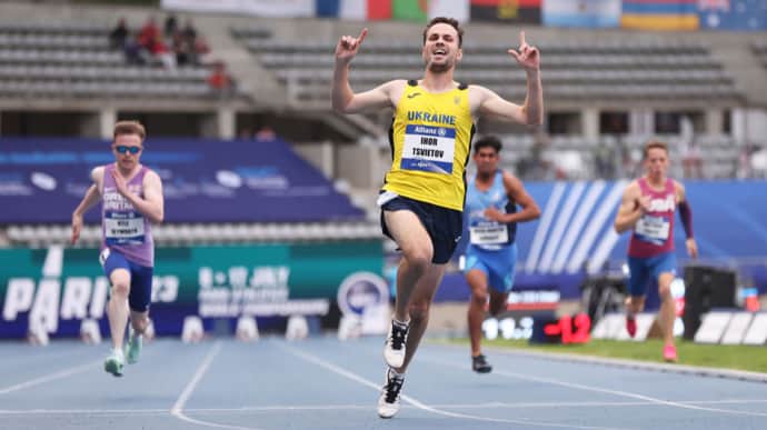 Ukrainian athlete Tsvietov wins third gold in his Paralympic career