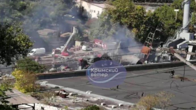 Video of damaged Minsk ship emerges on social media