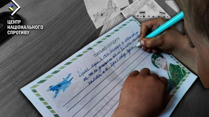 Russian occupying authorities force Ukrainian children to write letters to Russian soldiers