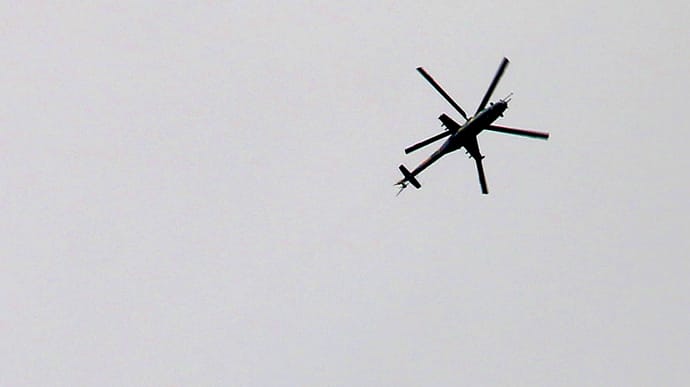 Военный вертолет РФ упал в Черное море