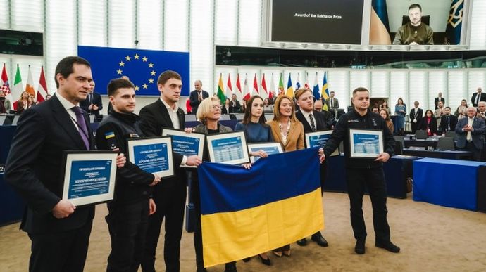 У Європарламенті вручили премію Сахарова сміливому народу України