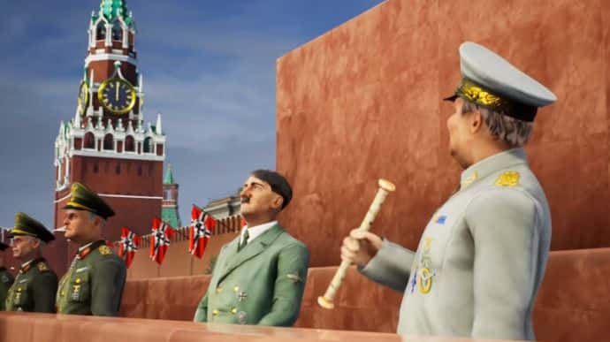 В Кремлі назвали пропагандою нацизму українську гру з Гітлером на Червоній площі