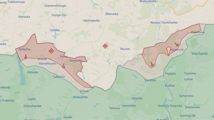 DeepState: Росіяни окупували шість селищ на Харківщині