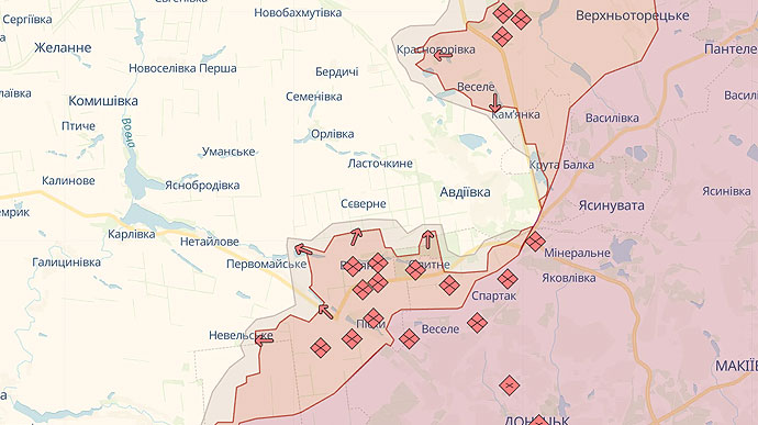 Russia suffers heavy losses in frontal attacks near Avdiivka – UK Intelligence