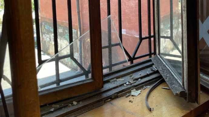 The Russians damaged the Odesa Fine Arts Museum building