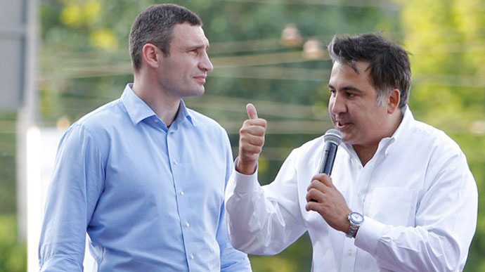 Кличко нашел Саакашвили работу в Киеве