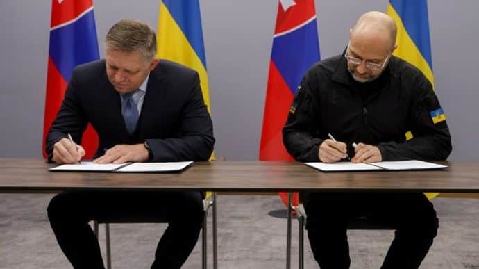 Ukraine's and Slovakia's PMs sign joint statement emphasising trust and respect