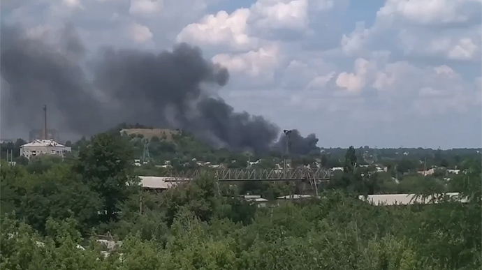 An ammunition depot has exploded in occupied Donetsk