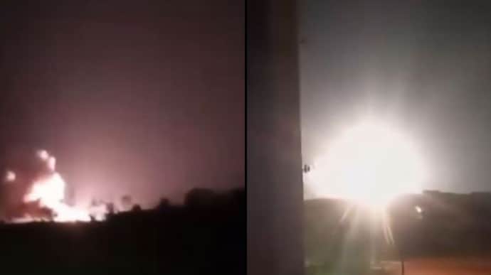 Ukrainian General Staff show footage of attack on Russian airfield in Dzhankoi – video