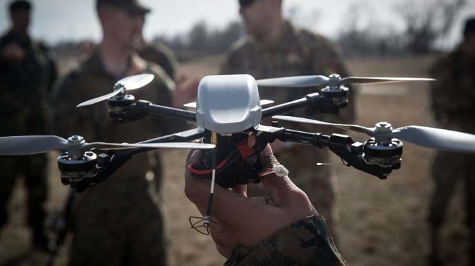 Border guards of Ukraine down three drones in one go