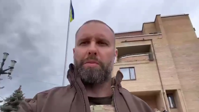 Над Балаклією підняли український прапор