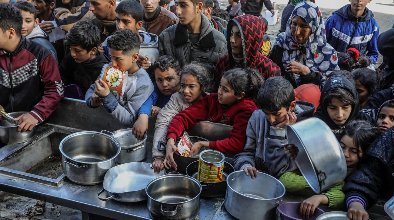 Thousands of people in the Gaza sector were on the verge of starvation through the Israeli blockade